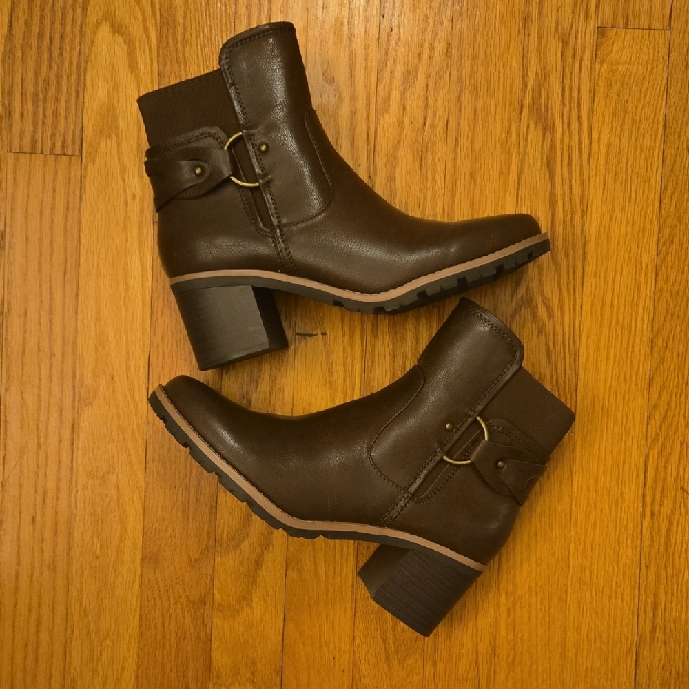 Ankle Boots Dark Brown--LIKE NEW